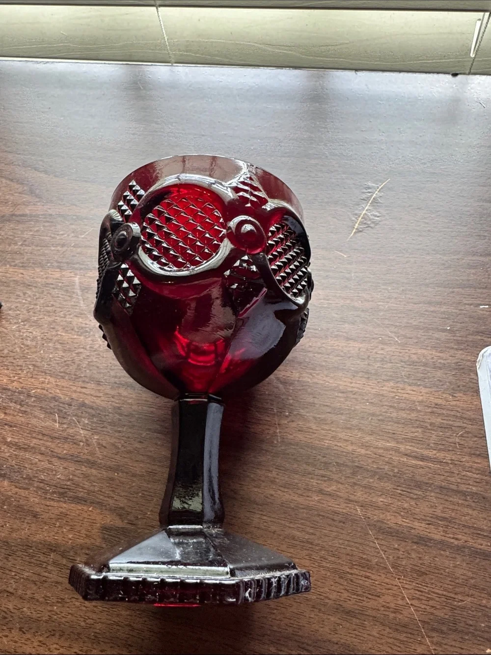 Vintage Ruby Red Goblets - Set of 2